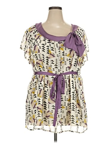 Worthington Short Sleeve Blouse (view 1)