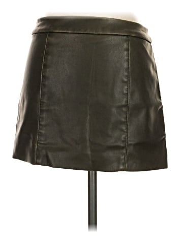Zara Faux Leather Skirt (view 2)