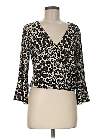 Lily White 3/4 Sleeve Blouse (view 1)