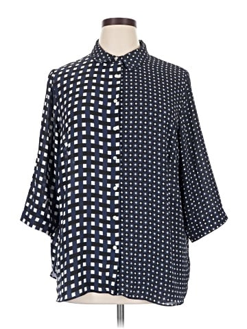 Rose + Olive 3/4 Sleeve Blouse (view 1)