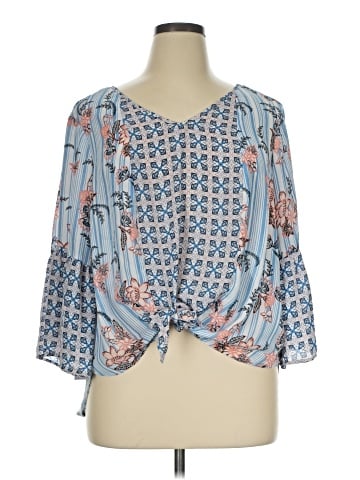 Zac & Rachel 3/4 Sleeve Blouse (view 1)