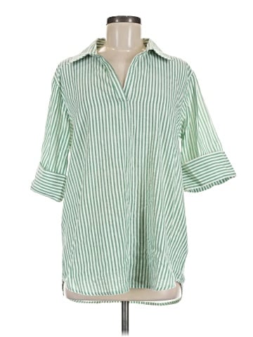 Madison 3/4 Sleeve Button-Down Shirt (view 1)