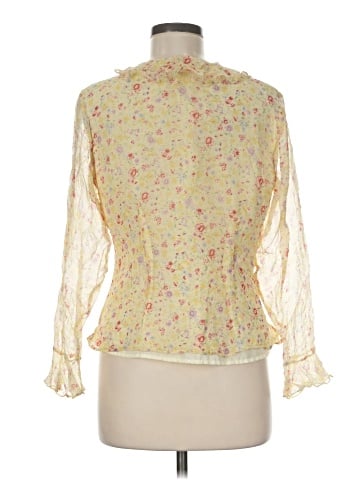 Laura Ashley 3/4 Sleeve Silk Top (view 2)