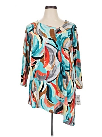 JM Collection 3/4 Sleeve Blouse (view 1)