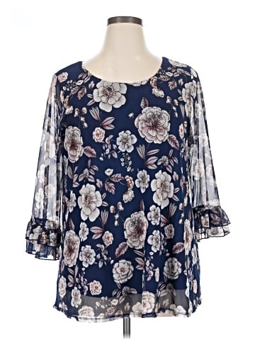 Papermoon 3/4 Sleeve Blouse (view 1)