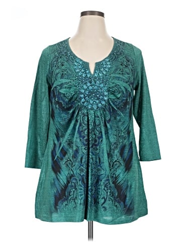 Apt. 9 3/4 Sleeve Blouse (view 1)