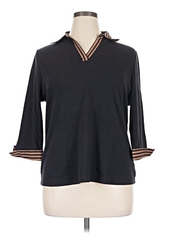 Draper's & Damon's 3/4 Sleeve Top (view 1)