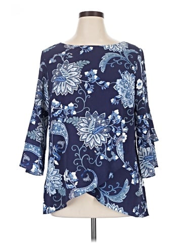 New Directions 3/4 Sleeve Blouse (view 1)