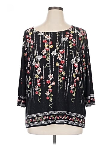 JM Collection 3/4 Sleeve Blouse (view 1)