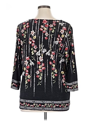 JM Collection 3/4 Sleeve Blouse (view 2)