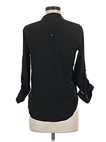 Chocolate 3/4 Sleeve Blouse (view 2)