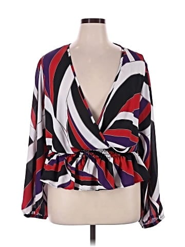 Ashley Stewart Long Sleeve Blouse (view 1)