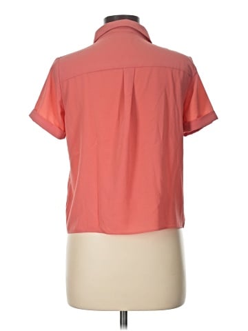 Pink Rose Short Sleeve Blouse (view 2)