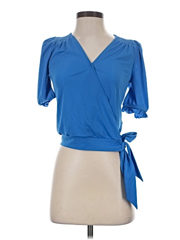 INC International Concepts Short Sleeve Blouse (view 1)