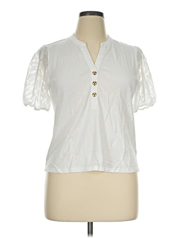 MICHAEL Michael Kors Short Sleeve Blouse (view 1)