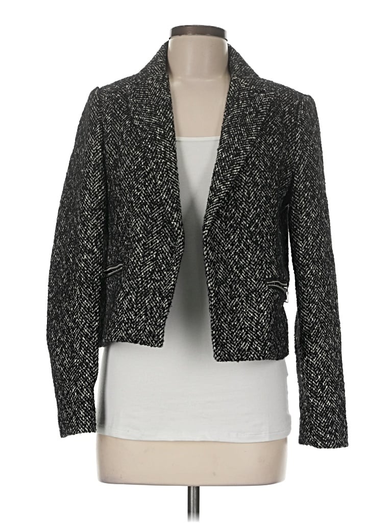 Pre-owned Express Blazer Jacket In Gray
