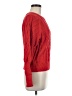 Tahari Solid Red Pullover Sweater Size M - photo 4
