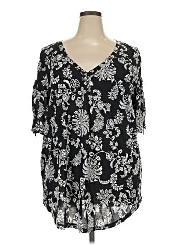 Roaman's 3/4 Sleeve T-Shirt (view 1)