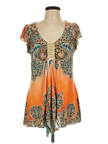 One World Short Sleeve Blouse (view 1)