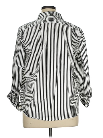 Chaps 3/4 Sleeve Button-Down Shirt (view 2)