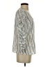 CAbi 100% Polyester Silver 3/4 Sleeve Blouse Size S - photo 4