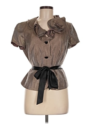 Adrianna Papell Short Sleeve Blouse (view 1)