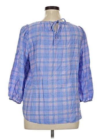 LC Lauren Conrad 3/4 Sleeve Blouse (view 2)