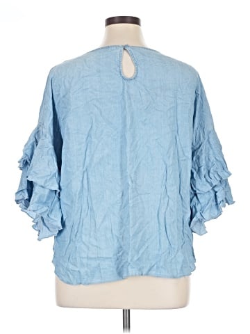 LC Lauren Conrad Short Sleeve Blouse (view 2)