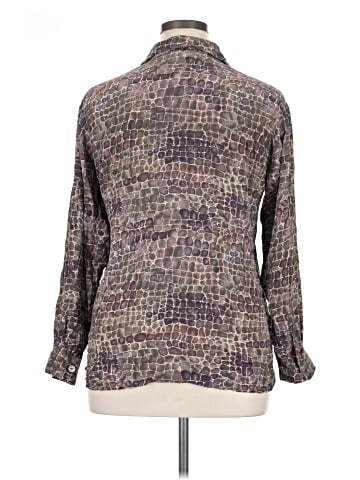 Tess Long Sleeve Silk Top (view 2)