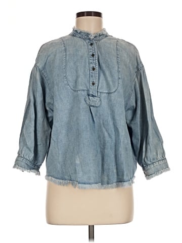 Holding Horses 3/4 Sleeve Button-Down Shirt (view 1)