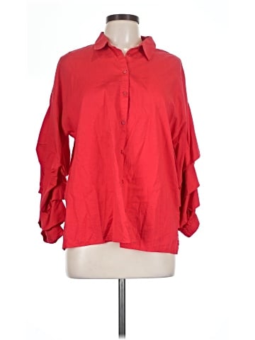 Velvet Heart 3/4 Sleeve Button-Down Shirt (view 1)