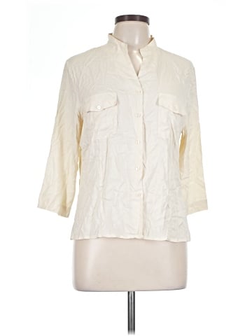 Notations 3/4 Sleeve Silk Top (view 1)