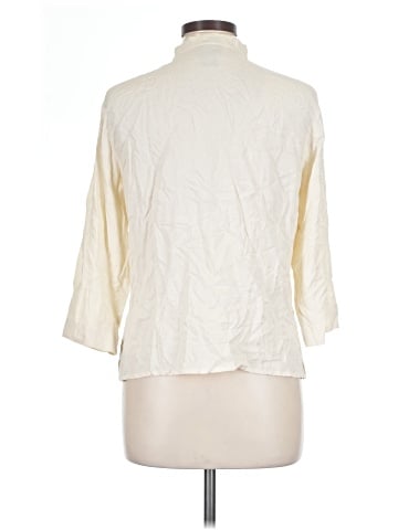 Notations 3/4 Sleeve Silk Top (view 2)