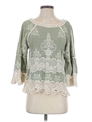 Democracy 3/4 Sleeve Blouse (view 1)