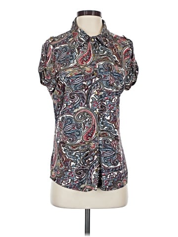 BCBGMAXAZRIA Short Sleeve Blouse (view 1)