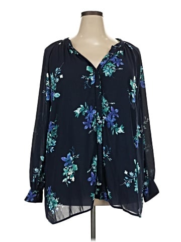 Ava & Viv Long Sleeve Blouse (view 1)