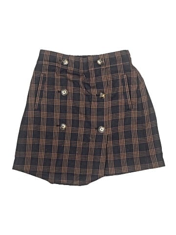 Madewell Plaid Double-Breasted Mini Skirt (view 1)
