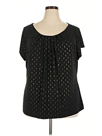 Worthington Short Sleeve Blouse (view 1)