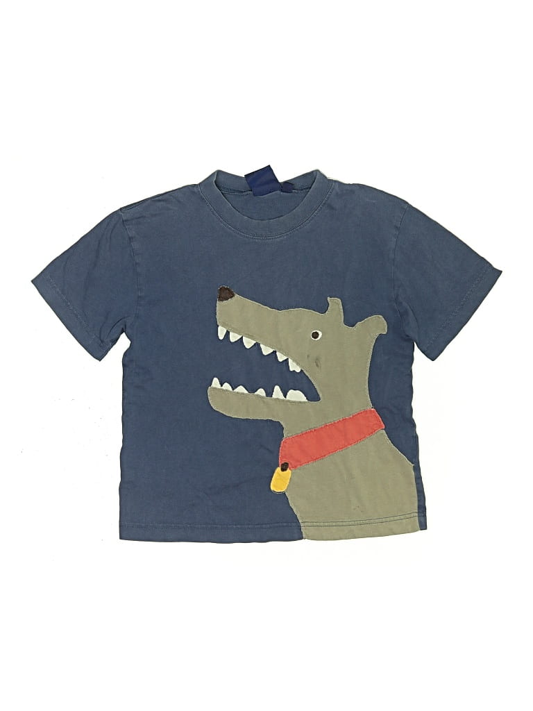 Pre-owned Mini Boden Kids' Short Sleeve T-shirt In Blue