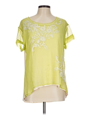 Sundance Short Sleeve Silk Top (view 1)
