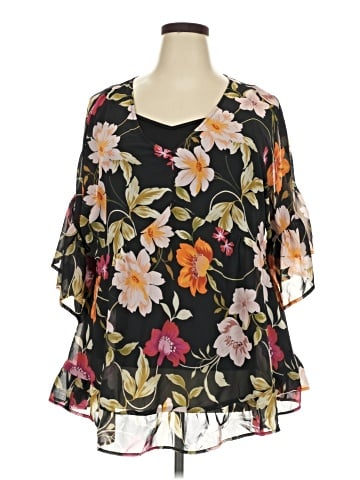 Avenue 3/4 Sleeve Blouse (view 1)