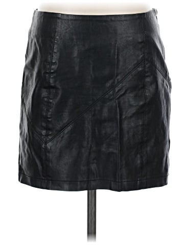 Noisy May Faux Leather Skirt (view 1)