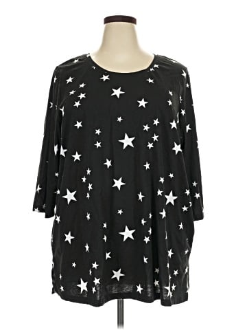 Woman Within 3/4 Sleeve T-Shirt (view 1)