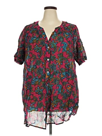 Roaman's Short Sleeve Blouse (view 1)