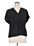 Express 100% Polyester Black Short Sleeve Blouse Size XL - photo 1