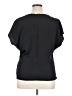 Express 100% Polyester Black Short Sleeve Blouse Size XL - photo 2