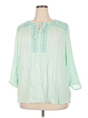 St. John's Bay 3/4 Sleeve Blouse (view 1)