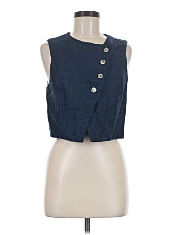 Zara Denim Vest (view 1)
