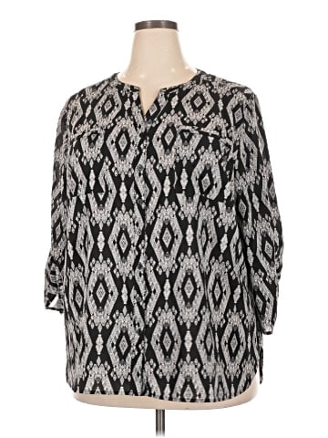 Faded Glory 3/4 Sleeve Blouse (view 1)