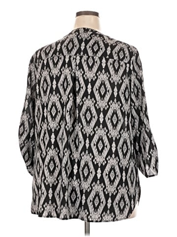 Faded Glory 3/4 Sleeve Blouse (view 2)